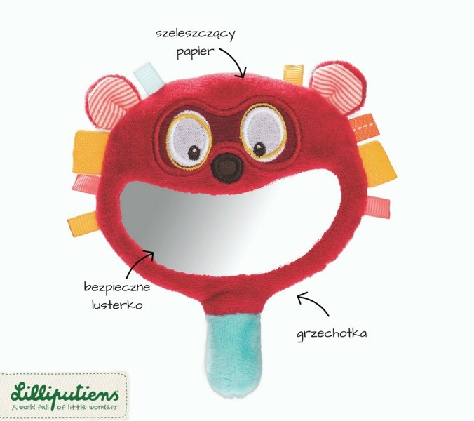 Lilliputiens Lemur Georges Grzechotka Lusterko 0+