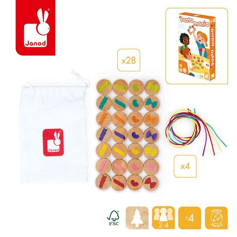 Janod Gra Pamięciowa Pasta Mania 4+