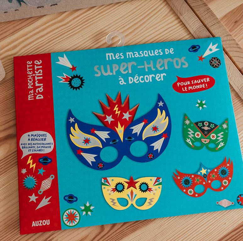 Auzou Maski do Zdobienia Superbohaterowie 7+ | Zestaw DIY