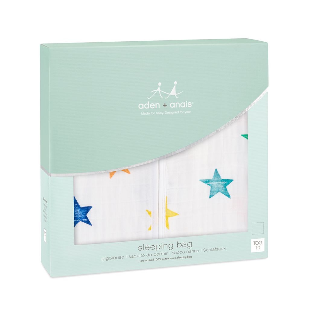 Aden & Anais Śpiworek Muślinowy Colour Pop Stars 6-12 m