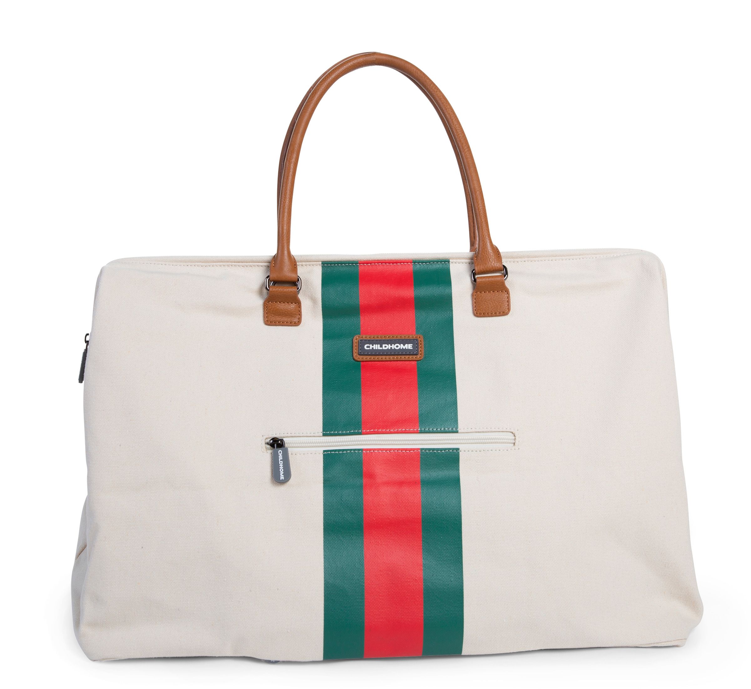 Childhome Torba Mommy Bag Paski Beżowa | Torba dla Mamy