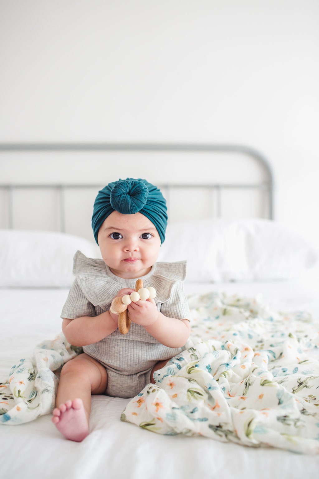 LouLou Lollipop Otulacz bambusowy 120x120 Cactus Floral 0+