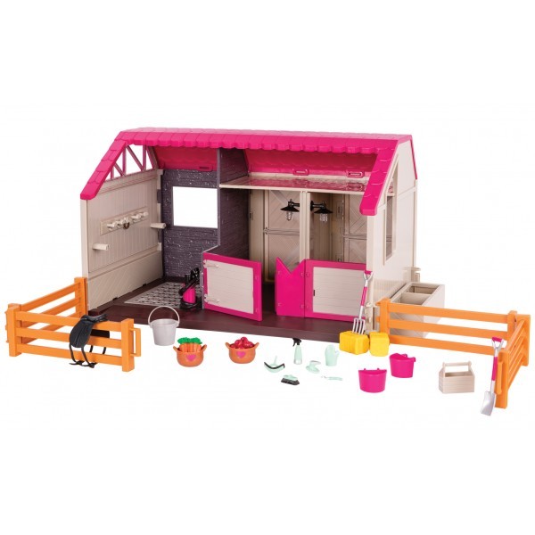 Lori Zagroda dla koni z akcesoriami 15cm lalki