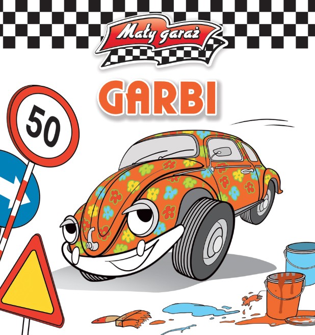 Garbi Mały Garaż Książeczka z Autkiem 1+