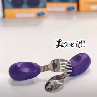 Nana's Manners Widelec i Łyżka Etap 2 12M+ Purple