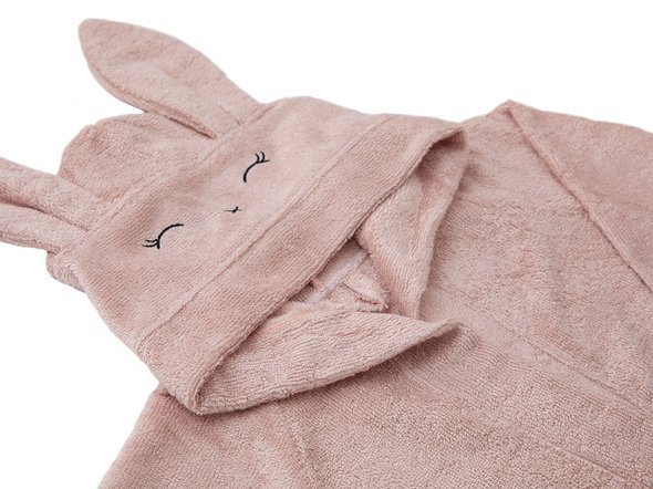 Bamboom Szlafrok Bambusowy Różowy z Kapturkiem 2-4 lata