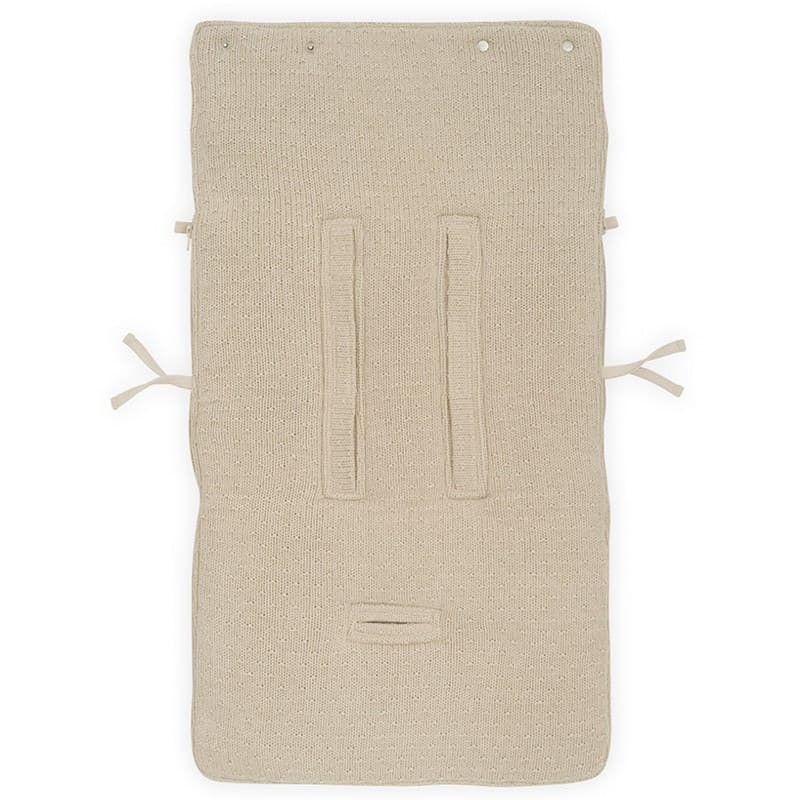 Jollein Śpiworek Bliss Knit do wózka i fotelika 0+ Nougat