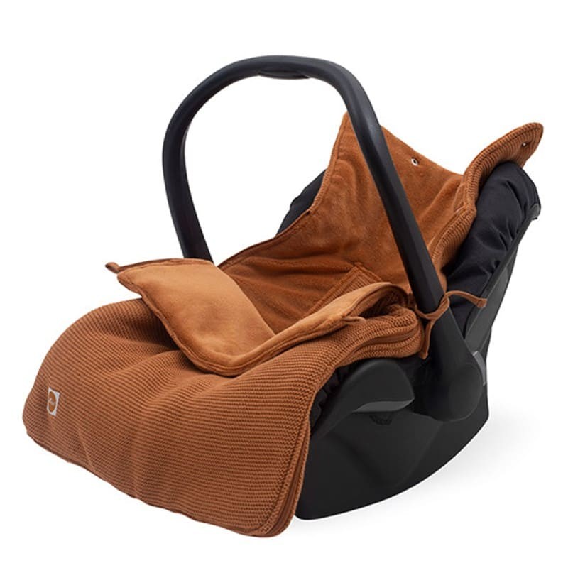 Jollein Śpiworek Basic Knit CARAMEL Wózek/Fotelik 0+