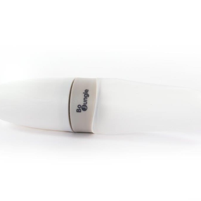 BO JUNGLE, B-Pojemnik silikonowy z łyżeczką - Grey