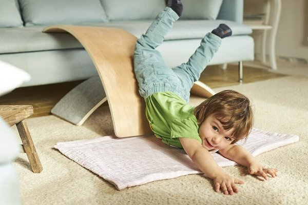 Goki Deska do balansowania drewniana półksiężyc 2+