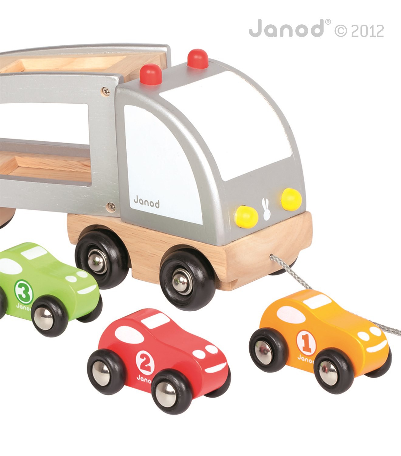 Janod Drewniana Laweta do Ciągnięcia 12m+