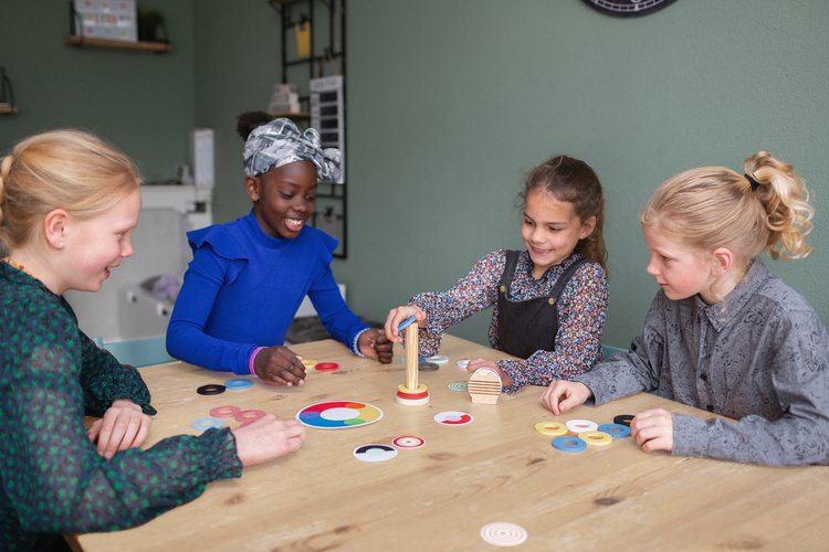 BS Toys Gra Mikser Kolorów Drewniana 3+