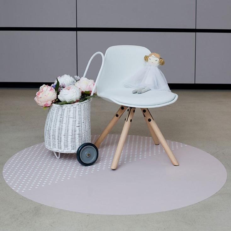 Toddlekind Mata Ochronna Okrągła Spotted Clay Beige 105cm 0+