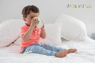 Jack N'Jill Nakładka na kubek - Żółta 12m+