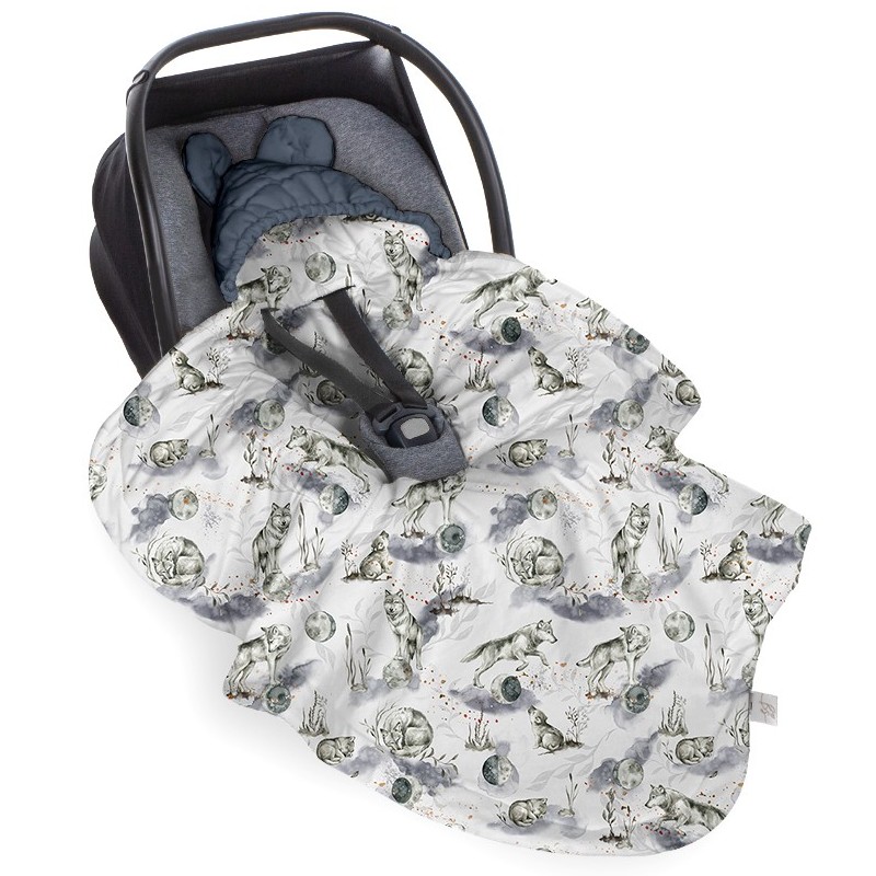 Babysteps Otulacz do fotelika Wolf Moonlight Shadow 0-12m