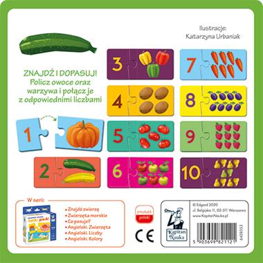 Kapitan Nauka Układanki Liczymy warzywa i owoce 2+