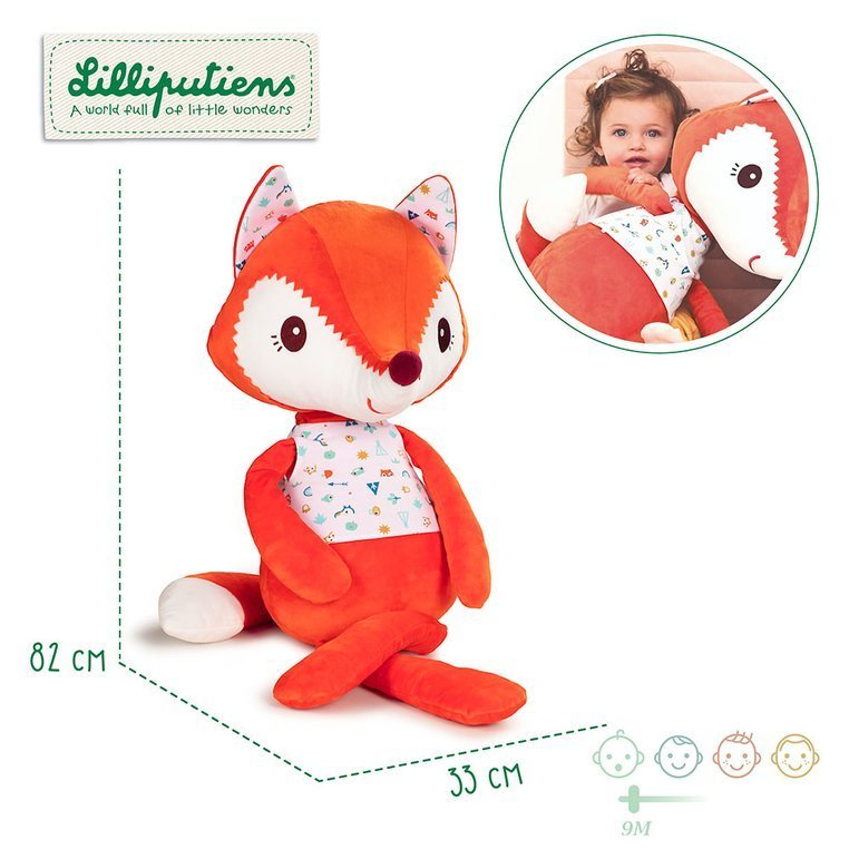 Lilliputiens, Duża przytulanka Lisiczka Alice 82 cm 9 m+