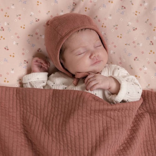 Little Dutch Ręcznik Kapturkowy Little Pink Flowers 75x75cm