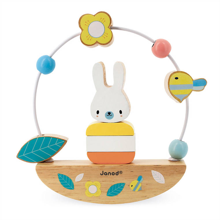 Janod Równoważnia Zajączek Pure 12m+ Drewniana