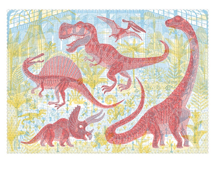 Londji Puzzle-gra Odkryj Świat Dinozaurów 200el 3+