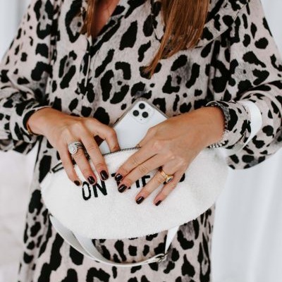 Childhome Nerka Banana Bag Teddy Bear White - Limitowana Edycja