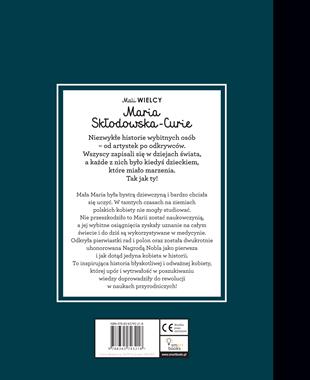 Mali WIELCY. Maria Skłodowska-Curie Książka Edukacyjna od 3 lat