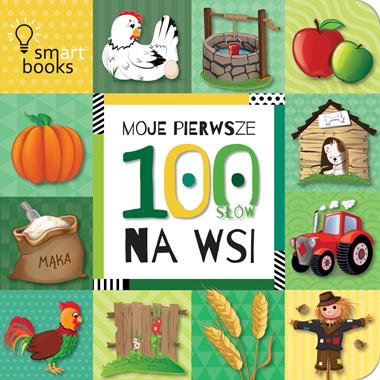 Smart Books Moje pierwsze 100 słów na wsi 1+ Książeczka Edukacyjna