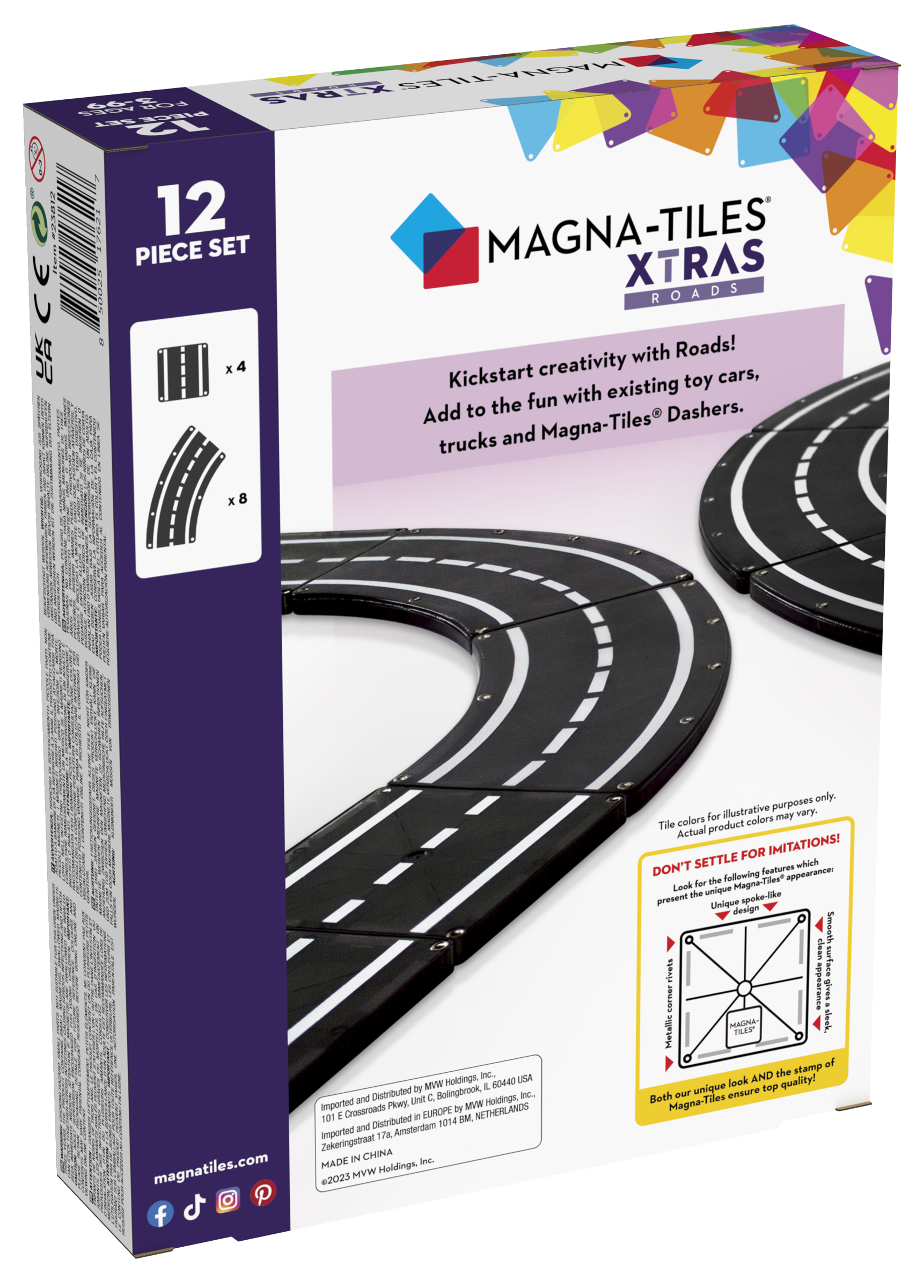 Magna-Tiles Magnetyczna Droga 12el 3+