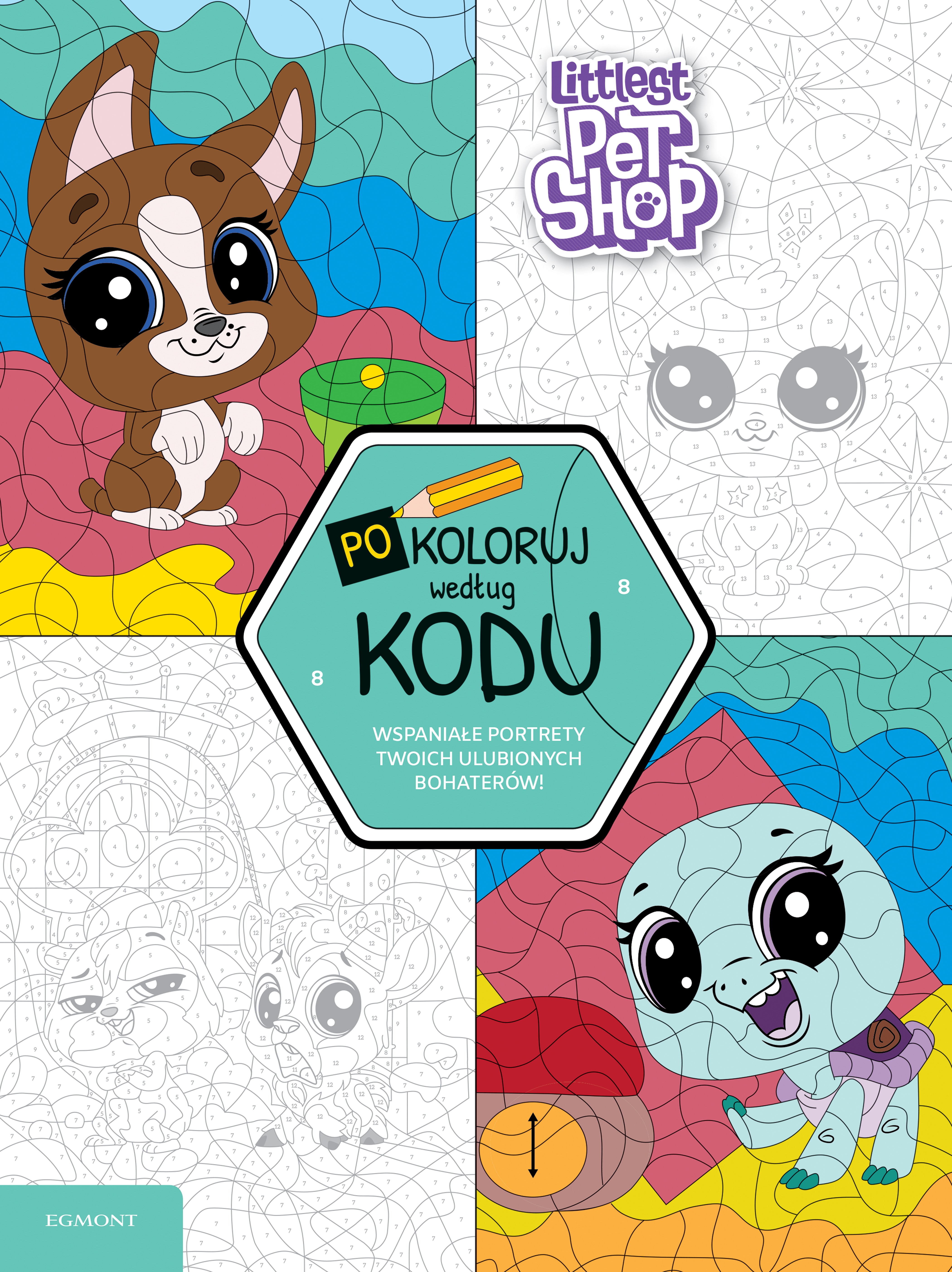 Littlest Pet Shop Kolorowanka według kodu 32 str. 2018