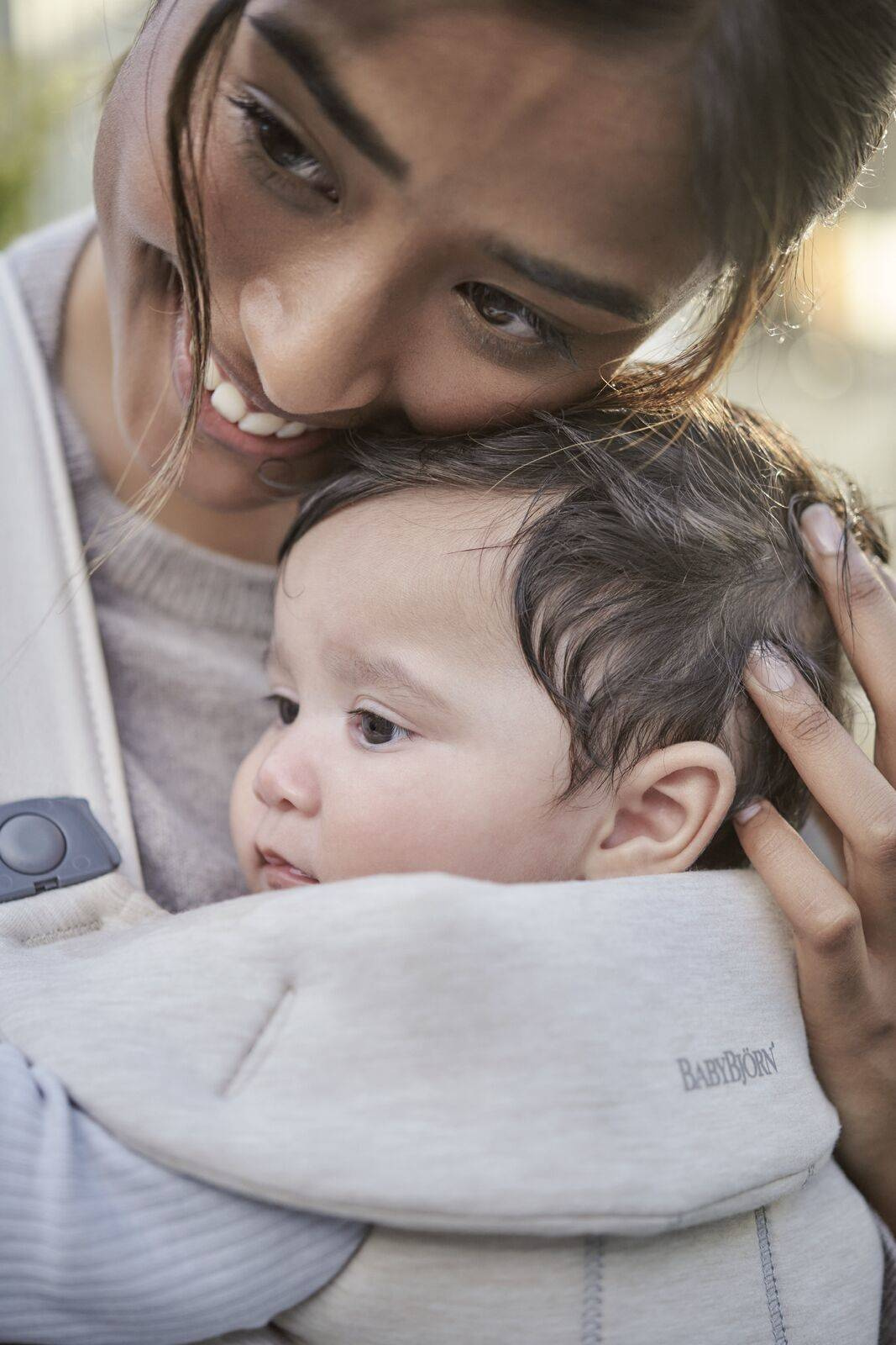 BabyBjorn Nosidełko Mini 3D Jersey Jasny Beż 0–12