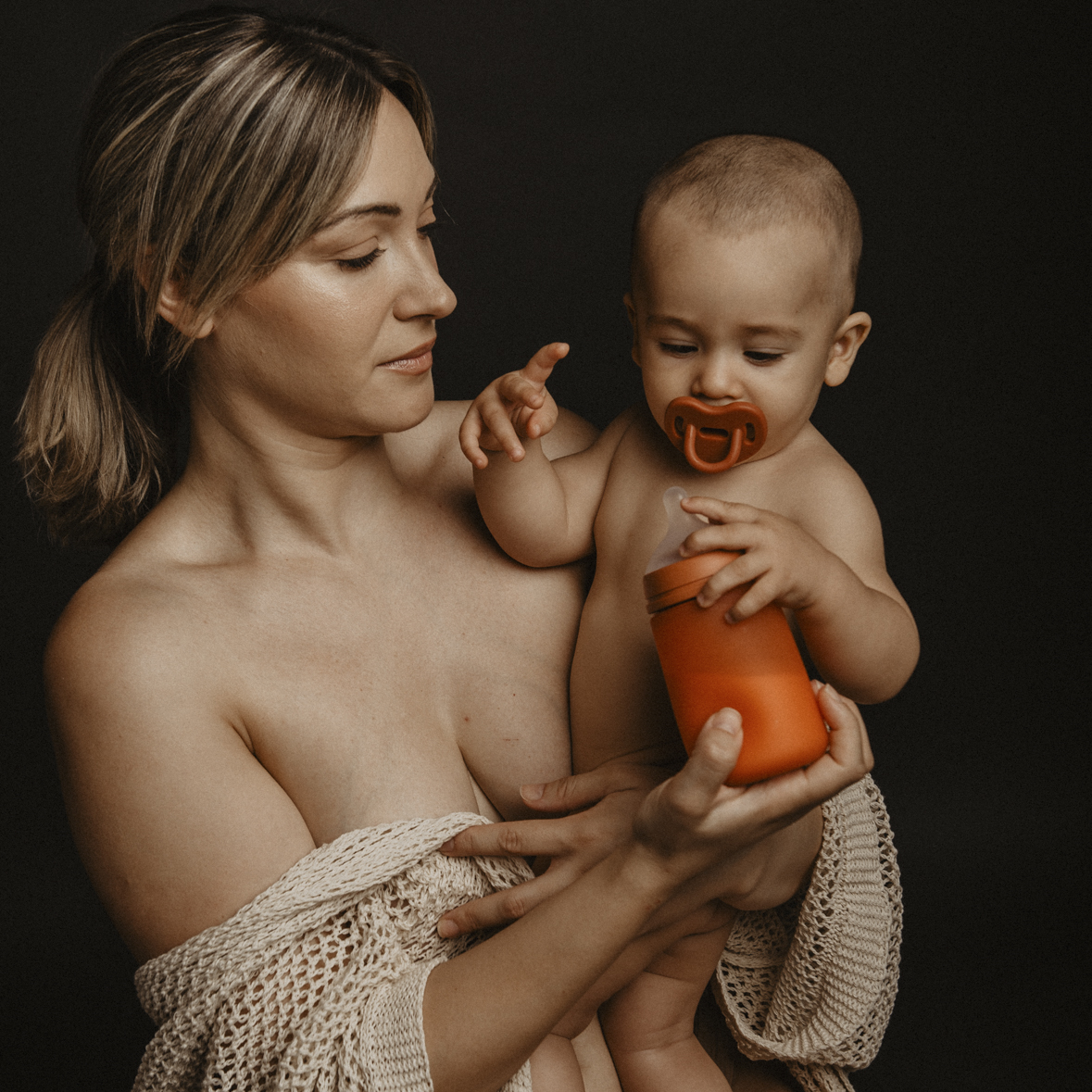 Suavinex Butelka silikonowa SX Pro 240ml Cielisty