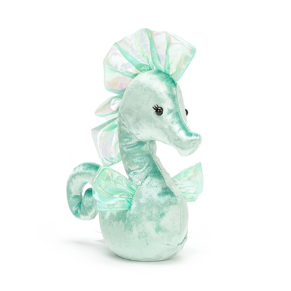 Jellycat Konik morski zielony 22cm | Pluszak od 12m+