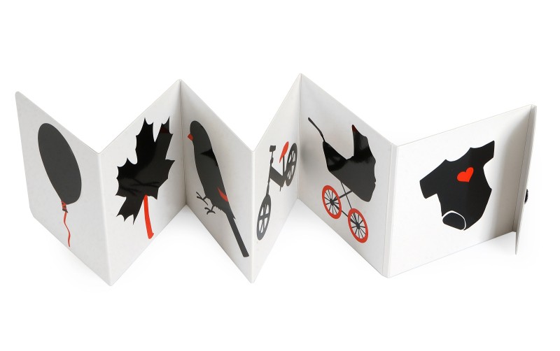 Oczami Maluszka Książeczka Kontrastowa Harmonijka 0+