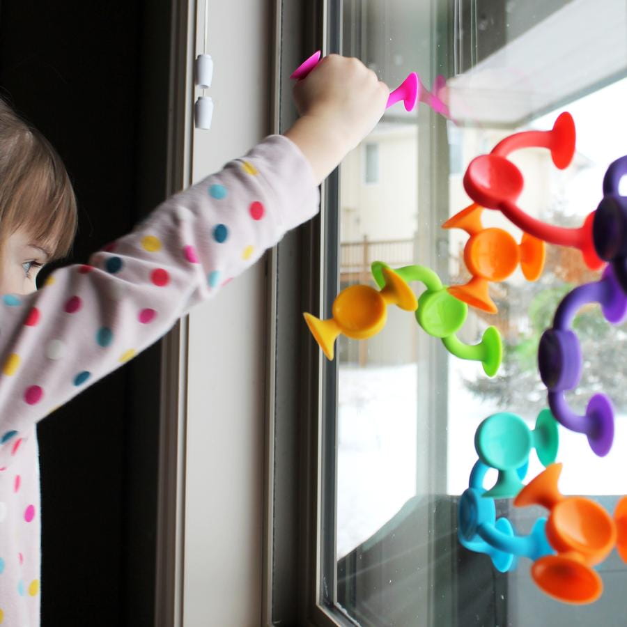 Fat Brain Toys Przyssawki Squigz 2.0 - 36 Klocków 3+