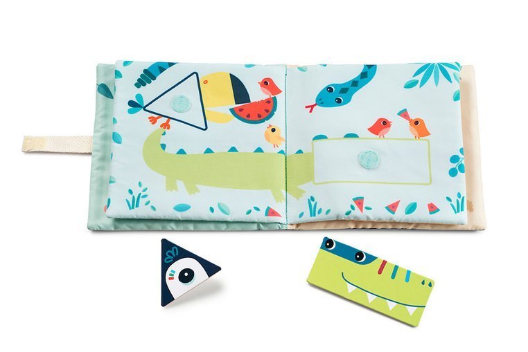 Lilliputiens Miękka książeczka nauka kształtów 18m+