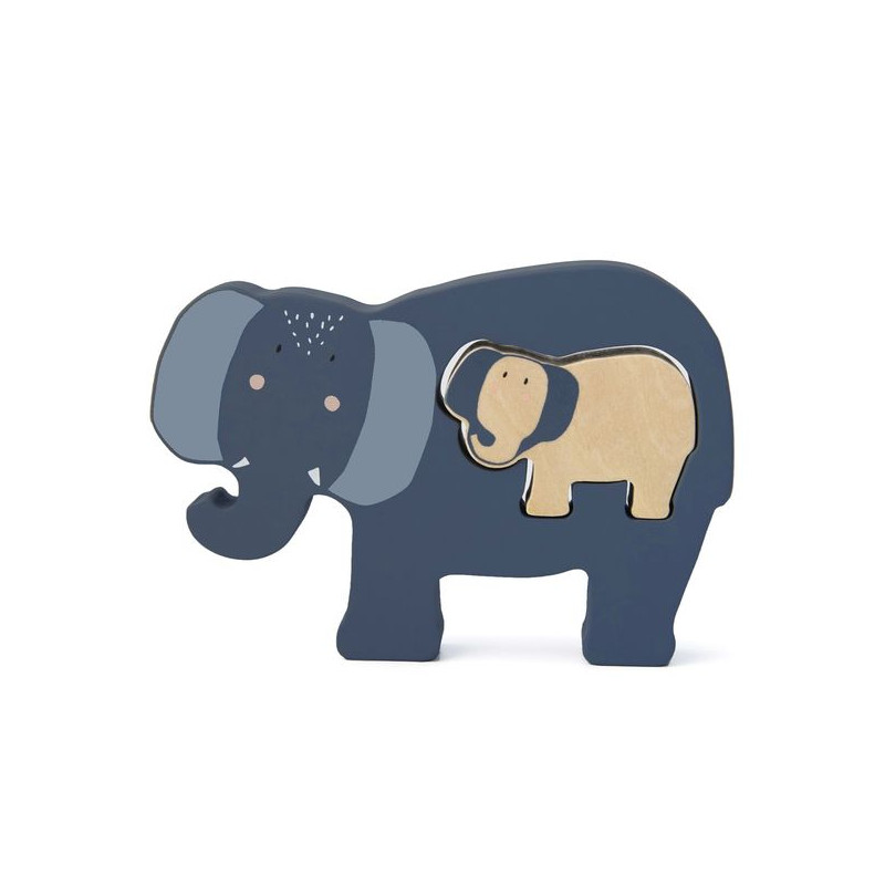 Trixie Baby Puzzle Drewniane "Mrs Elephant" 2+ | Edukacyjne