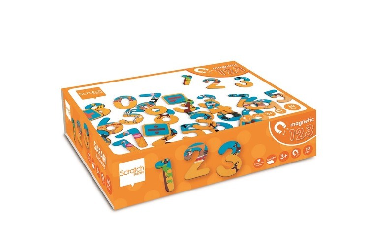 Scratch Magnetyczne Cyferki Safari 3+
