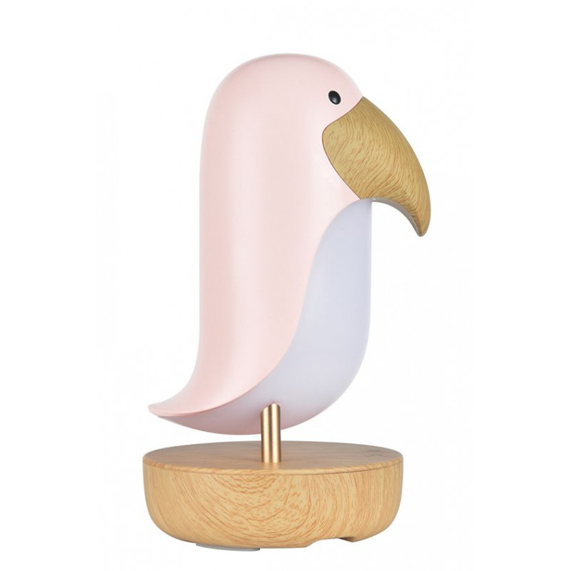 Rabbit&Friends, Ptak Maskonur Lampka - Głośnik Różowy