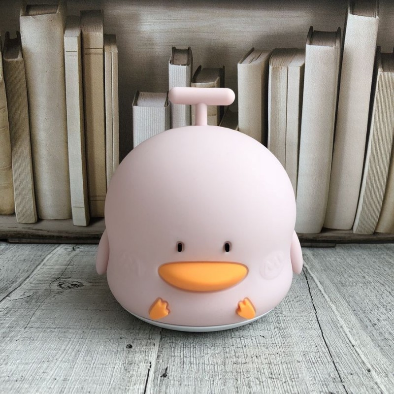 Rabbit&Friends, Animal Lamp Lampka kaczuszka różowa