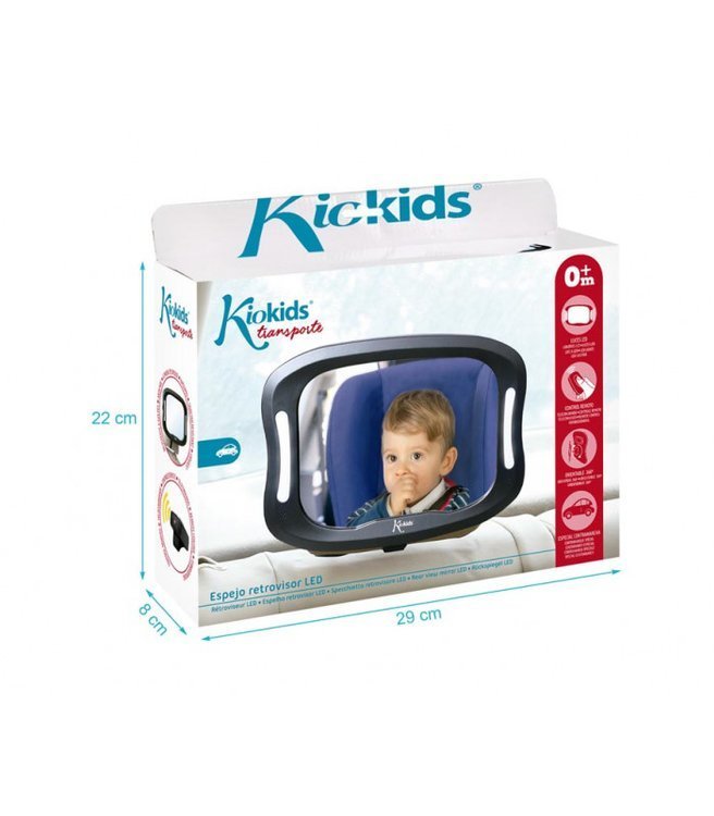 Kiokids Lusterko do obserwacji dziecka z LED