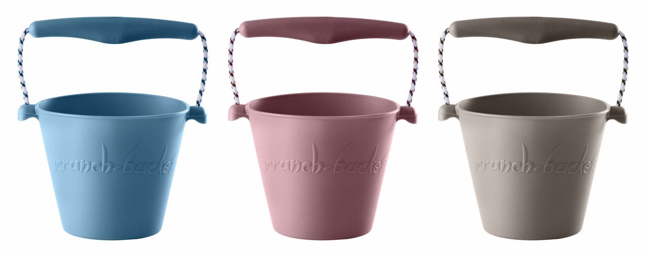 Scrunch Bucket Zwijane Wiaderko Pudrowy Szary | 0+