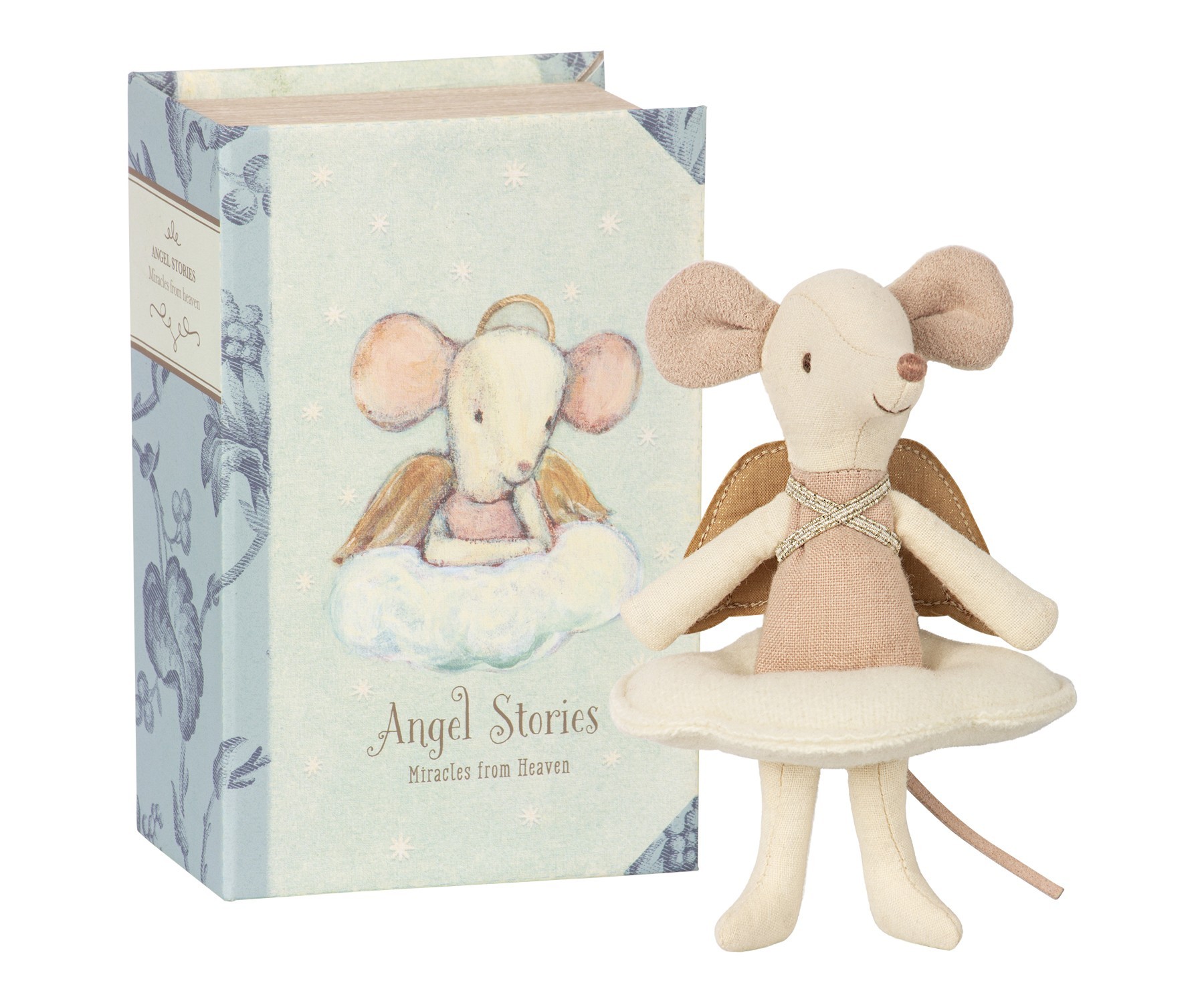 Maileg, Myszka - Angel mouse, big sister in book