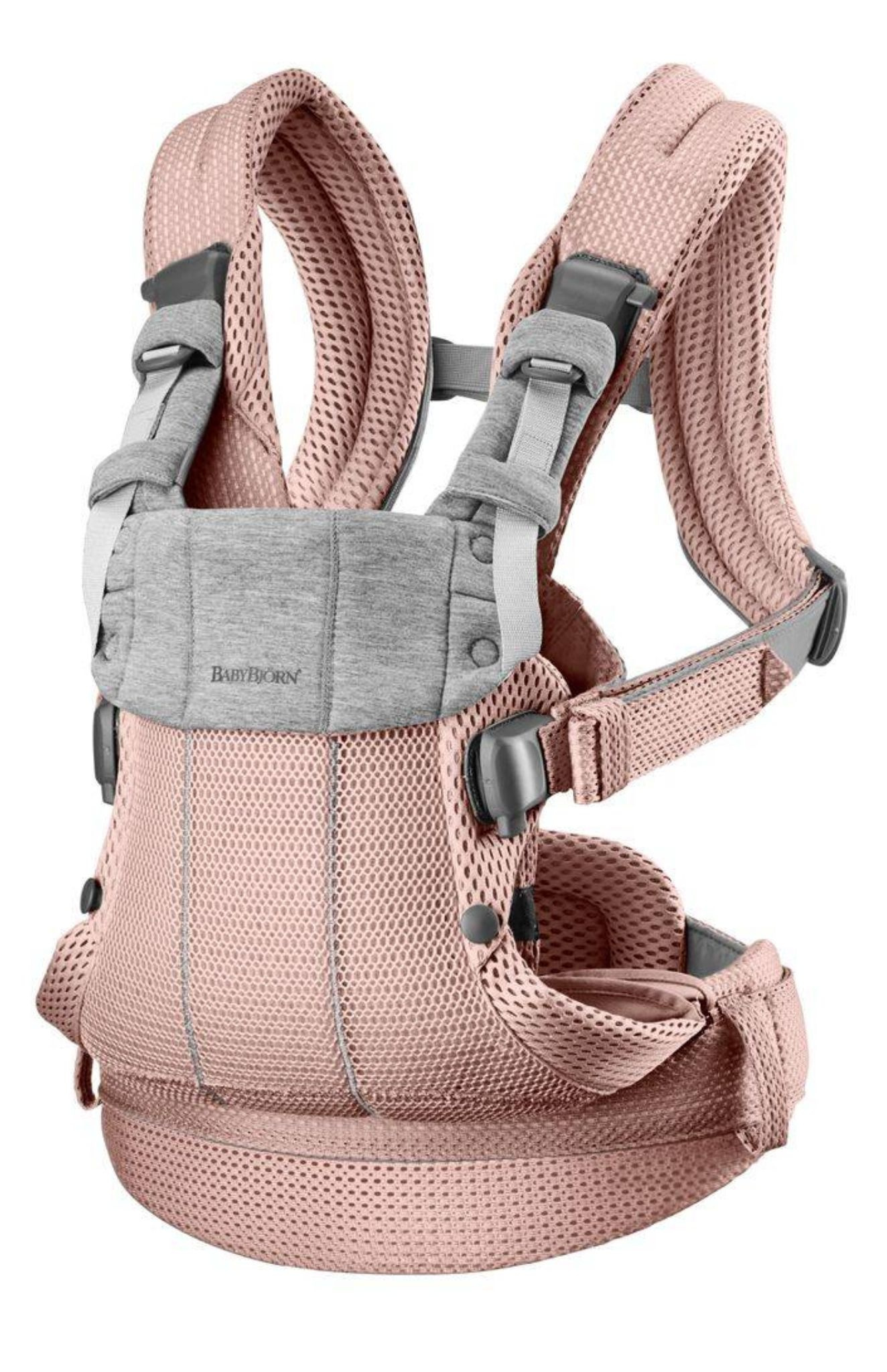 BabyBjorn Nosidełko Harmony 3D Mesh Zgaszony Róż 0–3