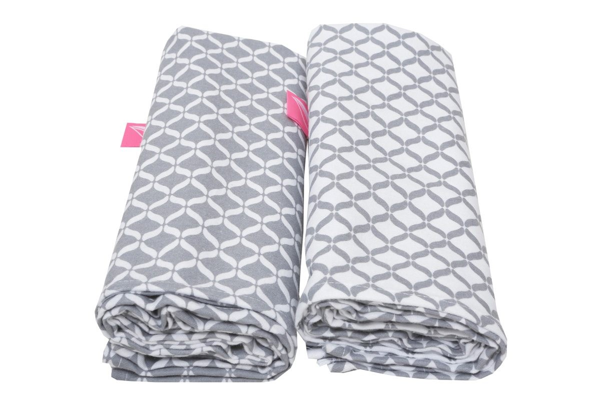 Motherhood Otulacze Flanelowe Premium 120x80 cm Szare 2 szt.