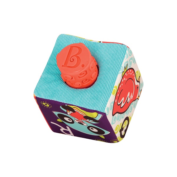 Btoys Klocki Materiałowe ABC Block Party 10 el. 6m+