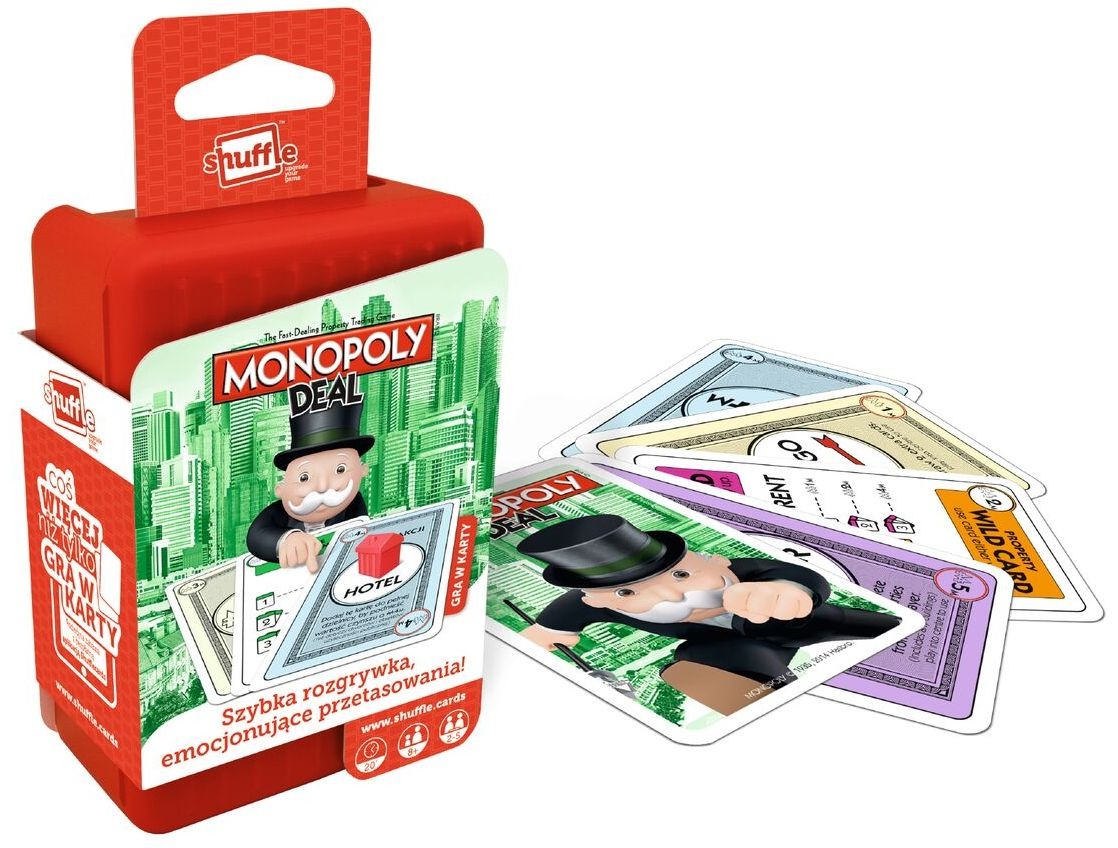Monopoly Deal Shuffle Gra Karciana 8+ | Hasbro