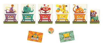 Janod Gra karciana Wagoniki dla dzieci 3+ lat