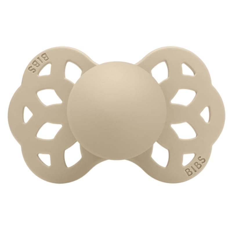 Bibs, Smoczek anatomiczny  Silikonowy S Vanilla