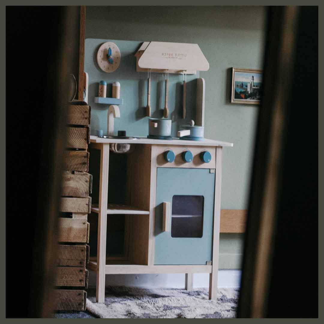 Little Dutch Drewniana Kuchnia Edukacyjna 3+ | Pastelowa