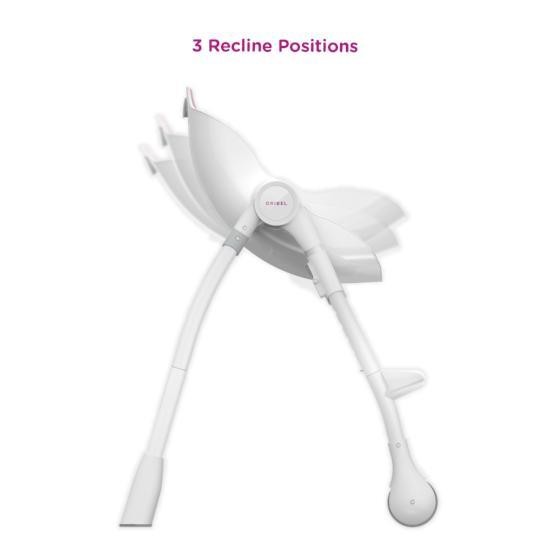 Oribel Krzesełko do karmienia Cocoon Różowe 0+